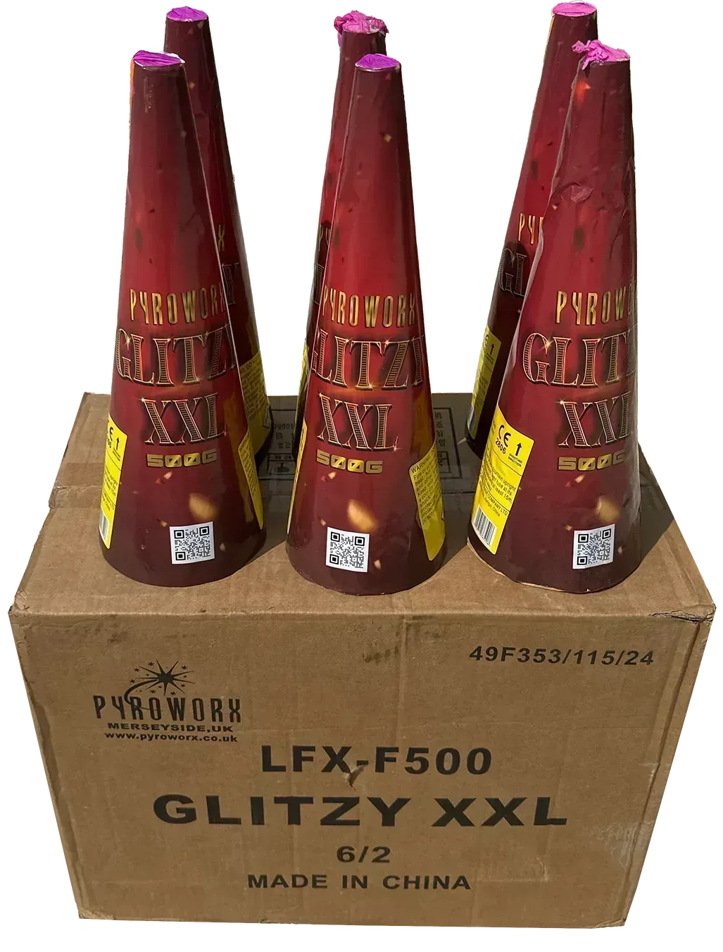 12x Glitzy XXL case deal by Pyroworx
