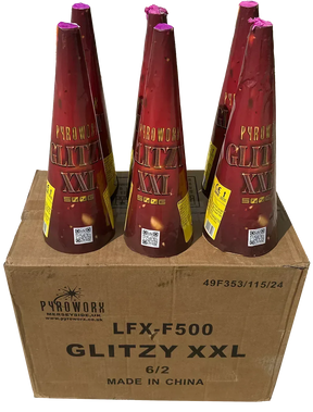 12x Glitzy XXL case deal by Pyroworx