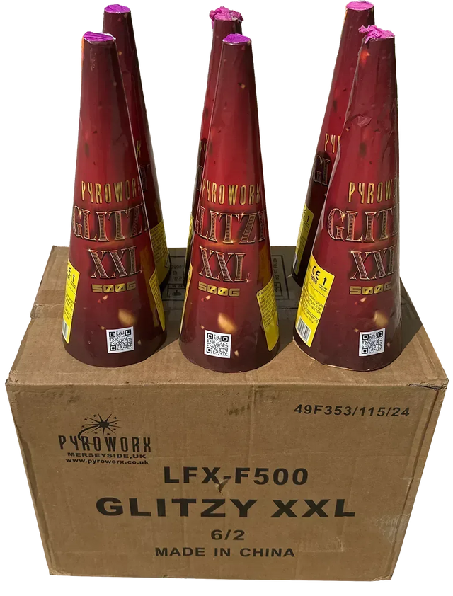 12x Glitzy XXL case deal by Pyroworx