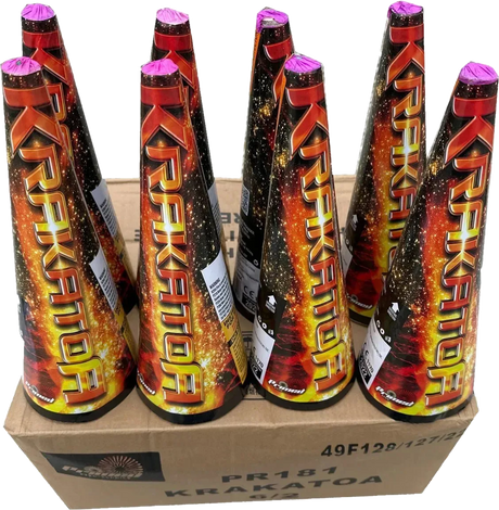 12x Krakatoa 500g fountain case deal, Primed Pyrotechnics, 1.4G F3 professional grade
