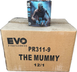12x The Mummy trade case of twelve F3 cakes by Evo Fireworks