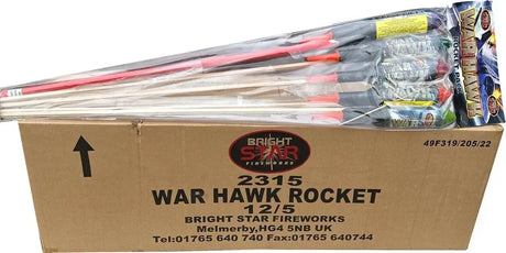 12x War Hawks rocket pack case, Bright Star, 1.3G