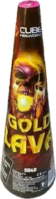 13 inch Gold Lava Fountain cone firework by Cube Fireworks