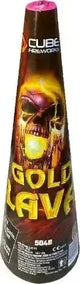 13 inch Gold Lava Fountain cone firework by Cube Fireworks