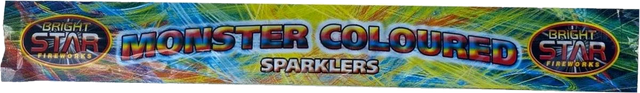 14 inch Monster Coloured Sparklers 4-pack by Bright Star