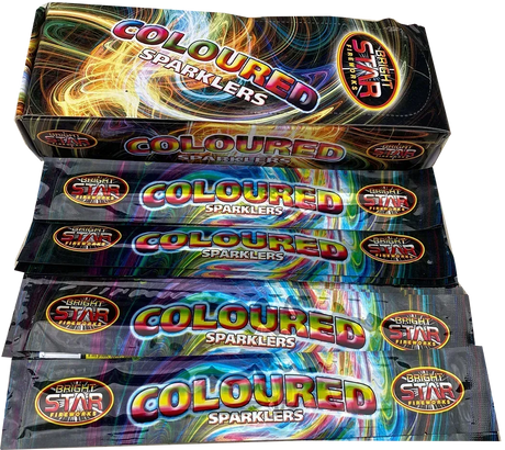 1500x 10" Coloured Sparklers case deal by Bright Star — image 2