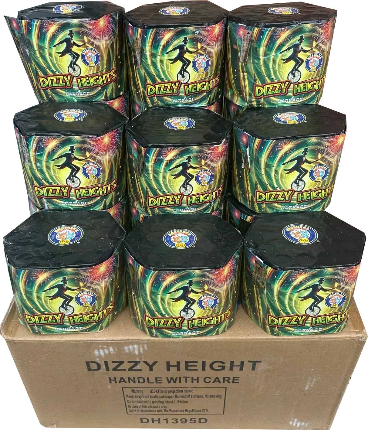 18x Dizzy Heights case deal by Brothers Pyrotechnics