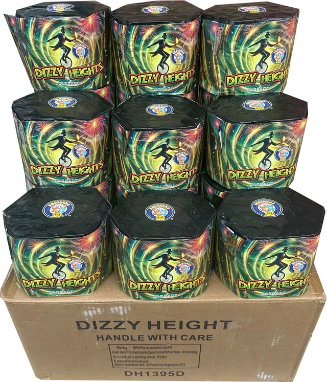 18x Dizzy Heights case deal by Brothers Pyrotechnics