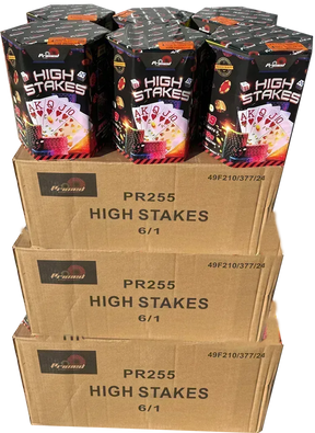 18x High Stakes case deal by Primed Pyrotechnics