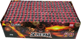 200 Shot Scream Missile cake firework by Cube Fireworks