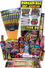 Party Bargain Bag firework pack by Galactic Fireworks