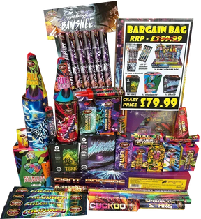 Giant Bonfire Bargain Bag firework pack by Galactic Fireworks