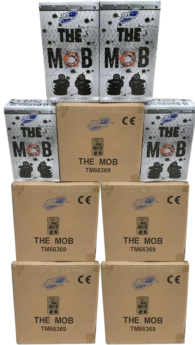 20x The Mob Box compound firework barrage multipack by Galactic Fireworks