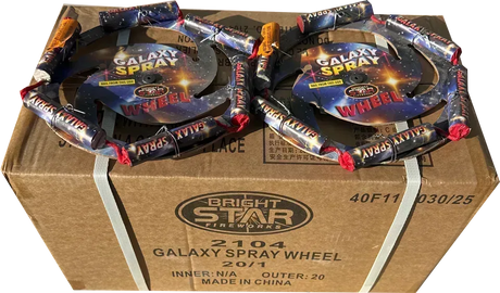 20x Galaxy Spray Wheel case deal by Bright Star
