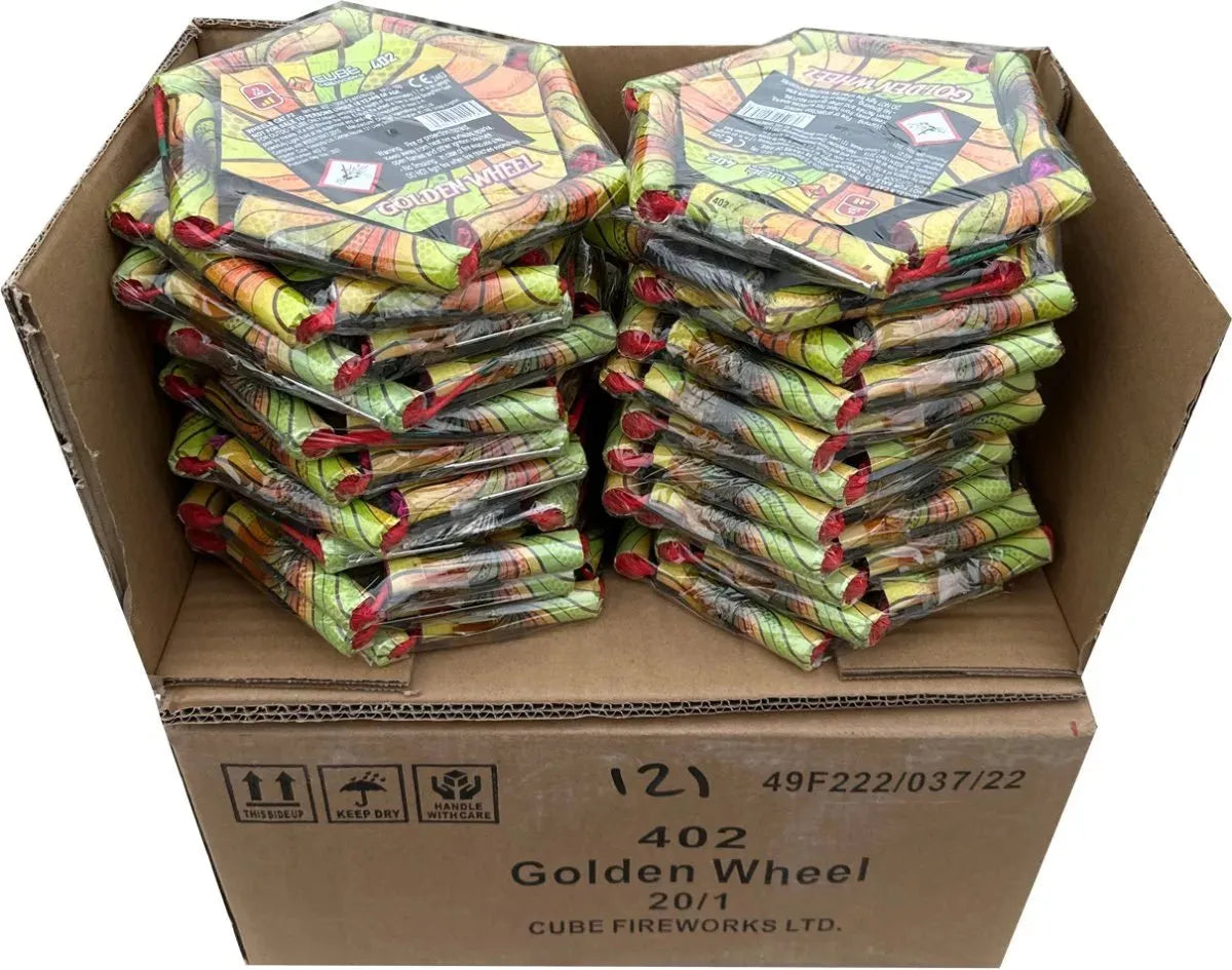 20x Golden Wheel case deal by Cube Fireworks