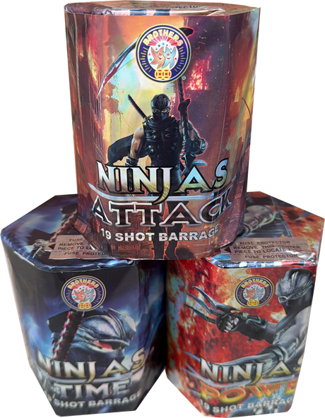 The Three Ninjas firework pack by Galactic Fireworks