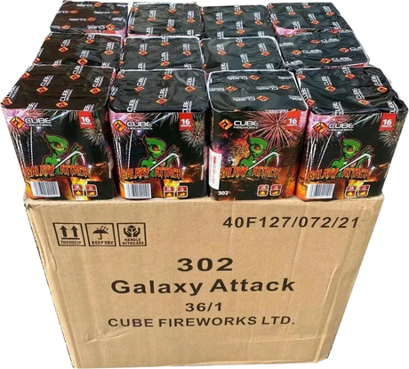 36x Galaxy Attack case deal by Cube Fireworks