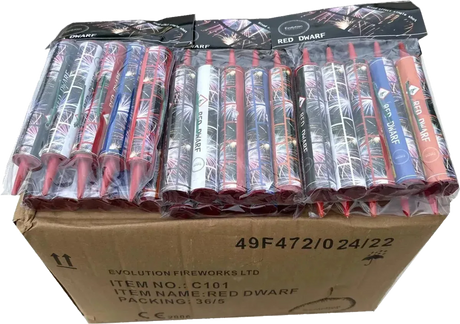 36x Red Dwarf case deal by Evo Fireworks