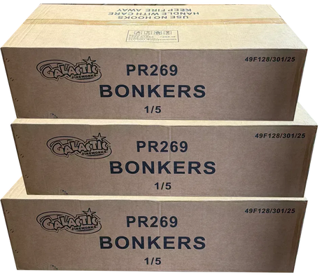 3x Bonkers case deal by Galactic Fireworks