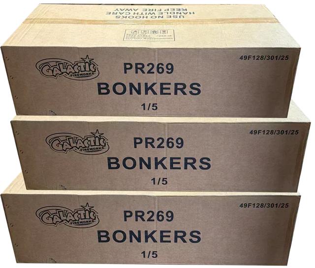 3x Bonkers case deal by Galactic Fireworks