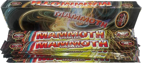 40x 18" Mammoth Sparklers case deal by Bright Star