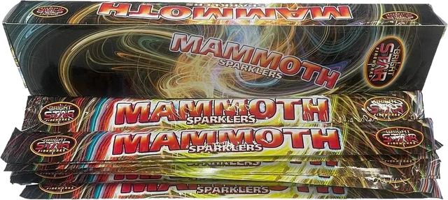 40x 18" Mammoth Sparklers case deal by Bright Star