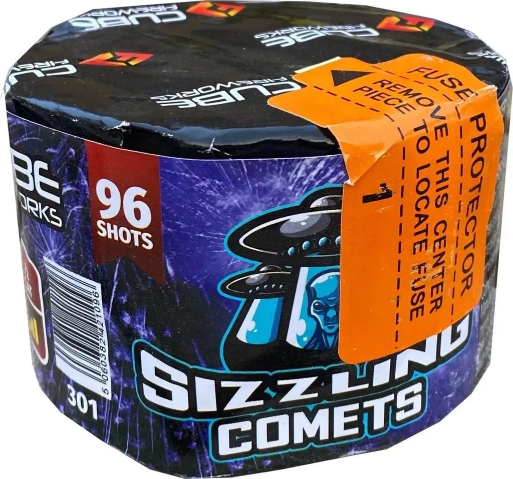 40x Sizzling Comets by Cube Fireworks
