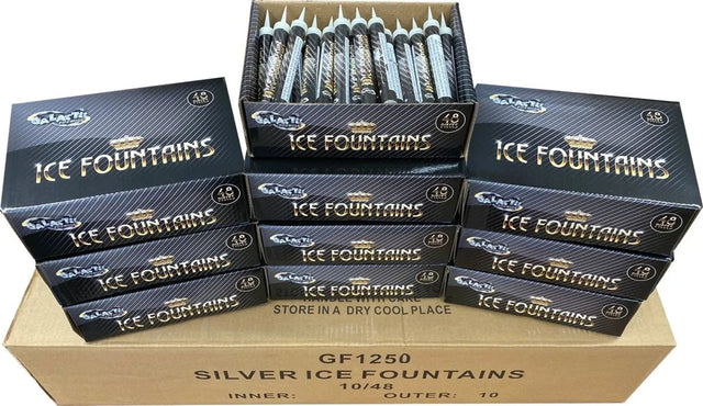 Case of 480 Galactic Ice Fountains case deal by Galactic Fireworks