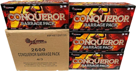 4x Conqueror Pack case deal by Bright Star
