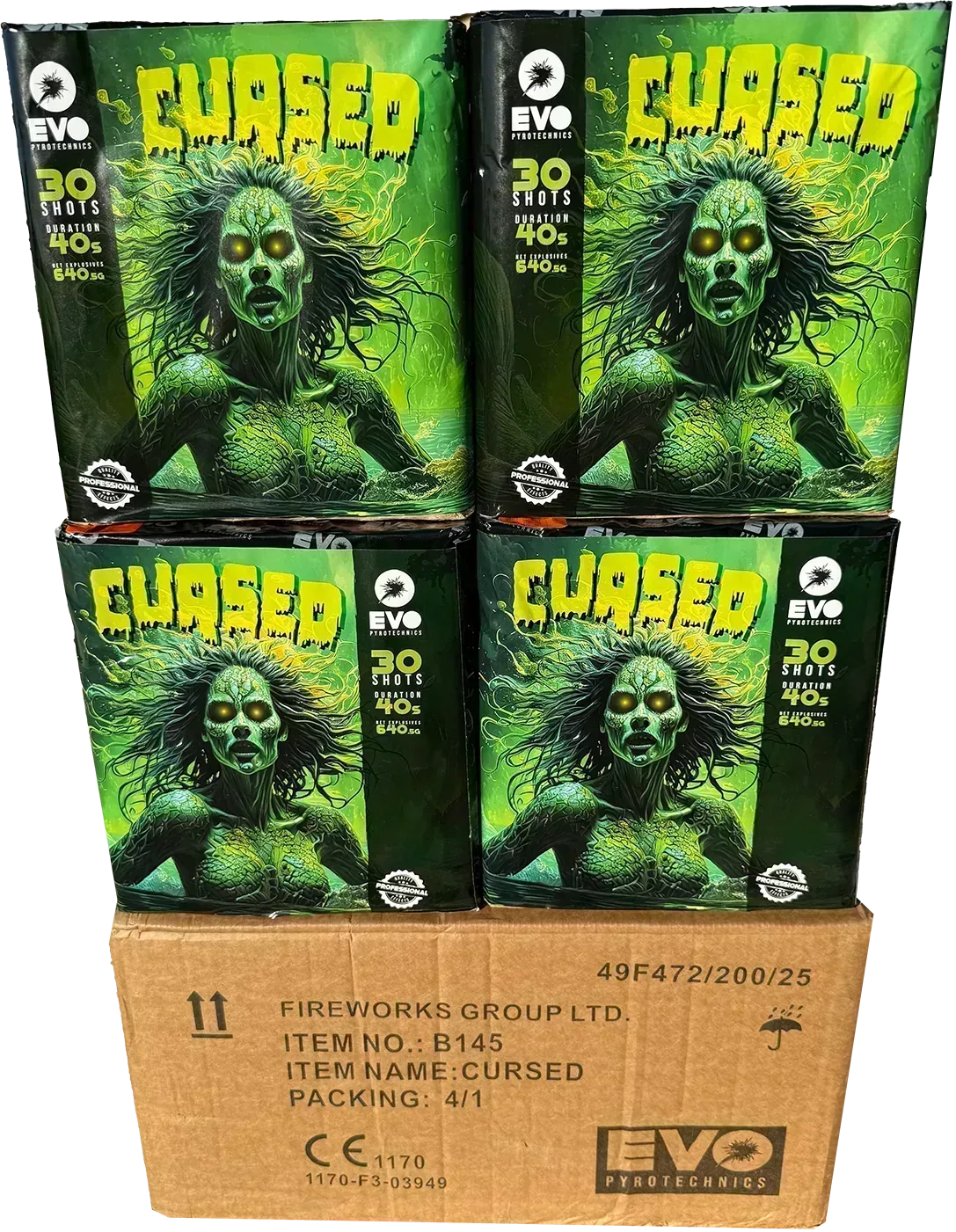 4x Cursed case deal by Evolution Fireworks
