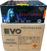 4x Paranormal trade case of four fanned F2 cakes by Evo Fireworks