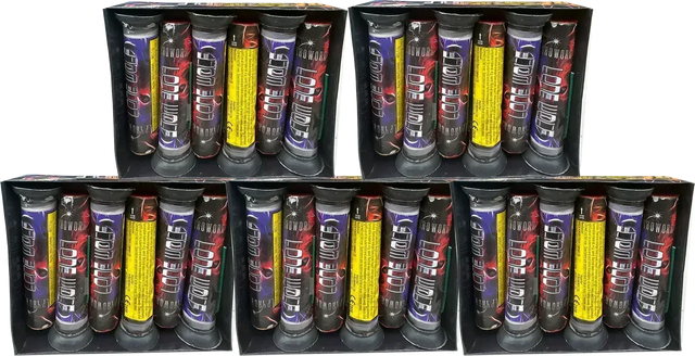 5x Lone Wolf firework bundle by Pyroworx