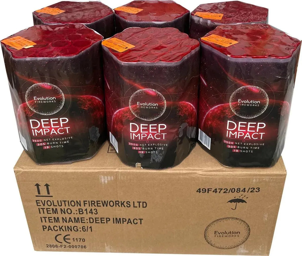 6x Deep Impact by Evolution Fireworks