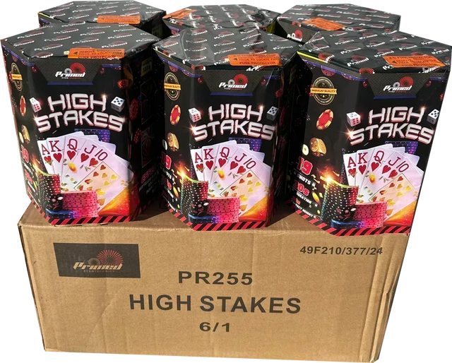 6x High Stakes case deal by Primed Pyrotechnics