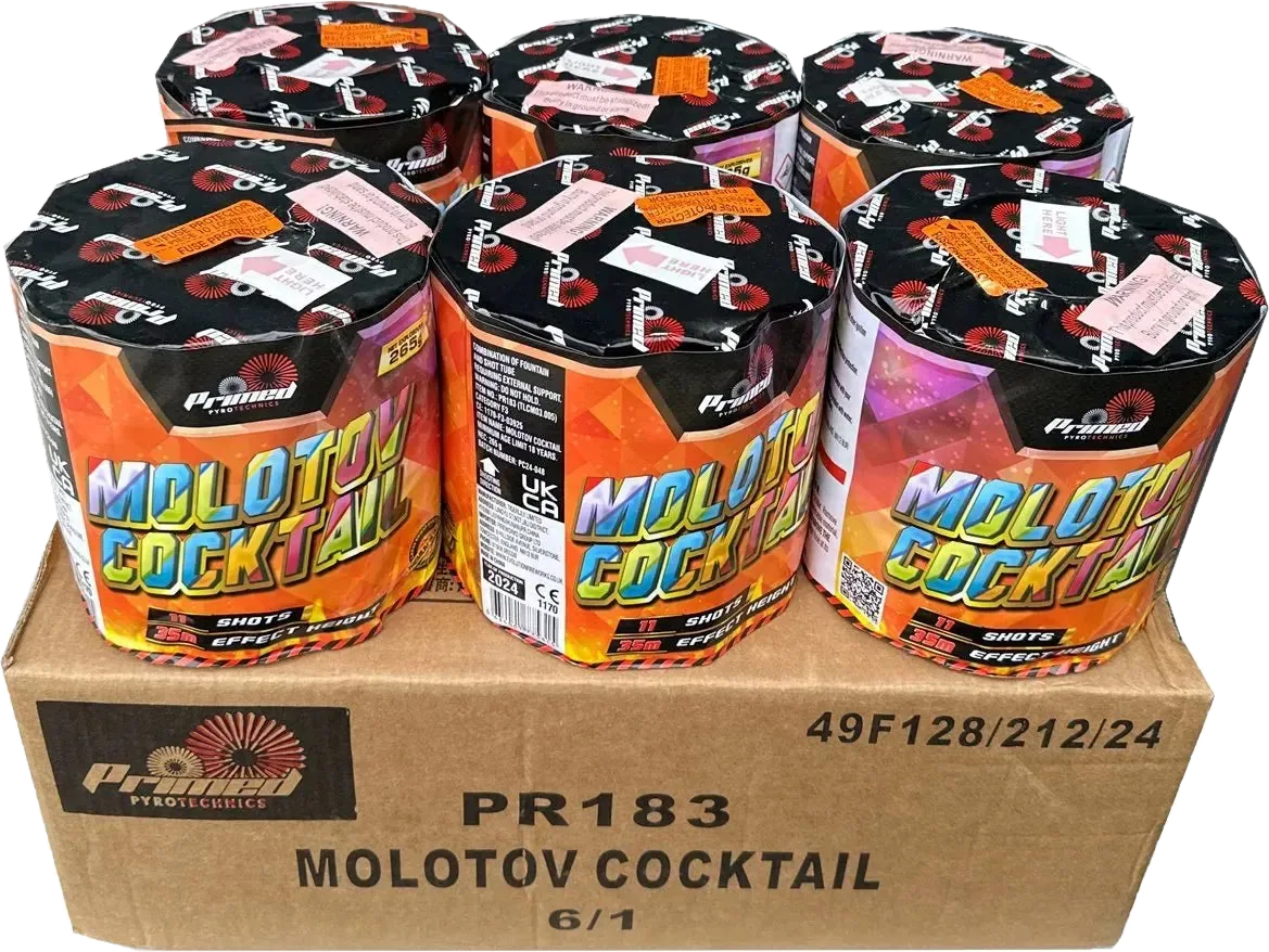 6x Molotov Cocktail case deal by Primed Pyrotechnics