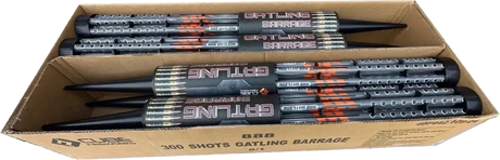 8x Gatling Barrage case deal by Cube Fireworks