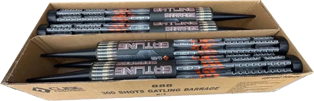 8x Gatling Barrage case deal by Cube Fireworks