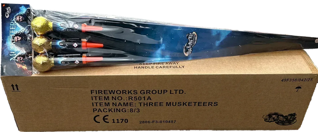 8x The Three Musketeers case deal by Galactic Fireworks