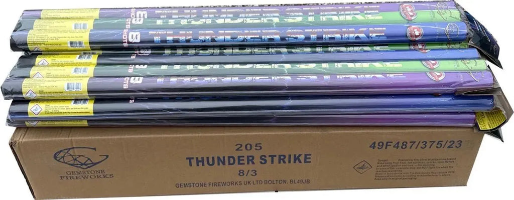 8x Thunder Strike Candles by Gemstone