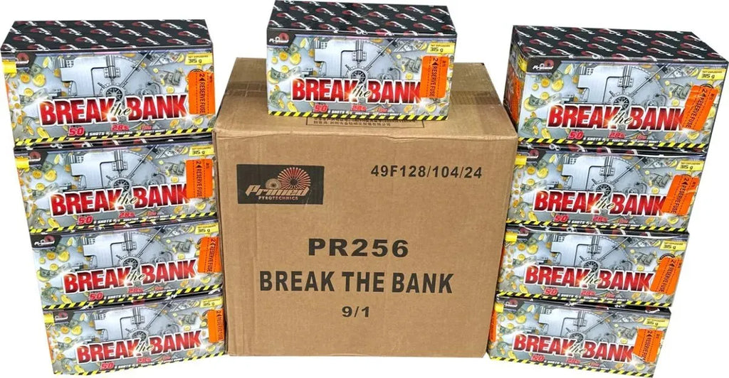 9x Break The Bank by Primed Pyrotechnics