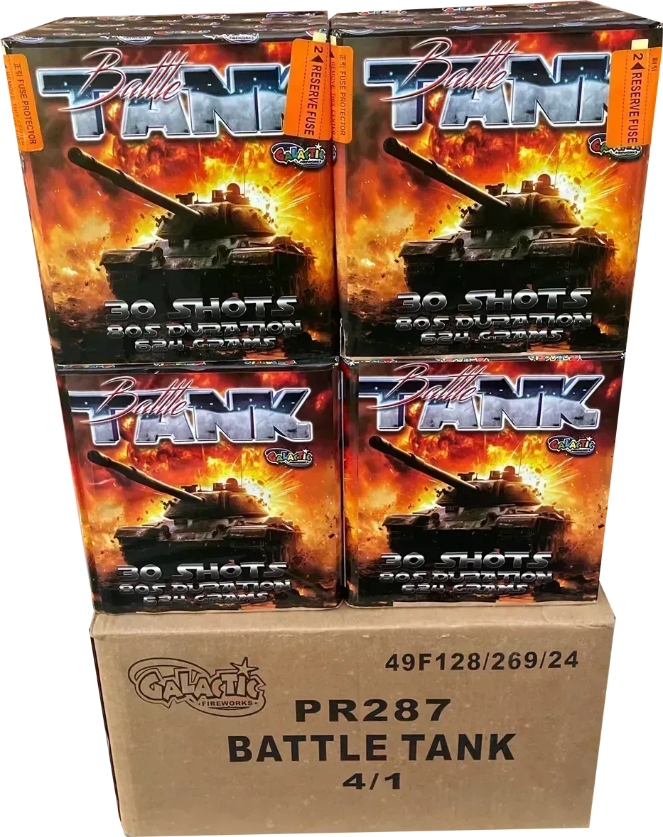 4x Battle Tank case deal by Galactic Fireworks