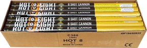 Case of Hot Eight Candle fireworks - bulk buy roman candles