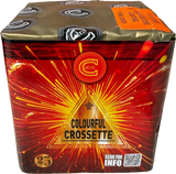 Colourful Crossette firework by Celtic