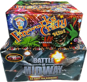 FWC Mini and Battle Of Midway firework bundle by Galactic Fireworks