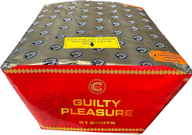 Guilty Pleasure firework cake by Galactic Fireworks