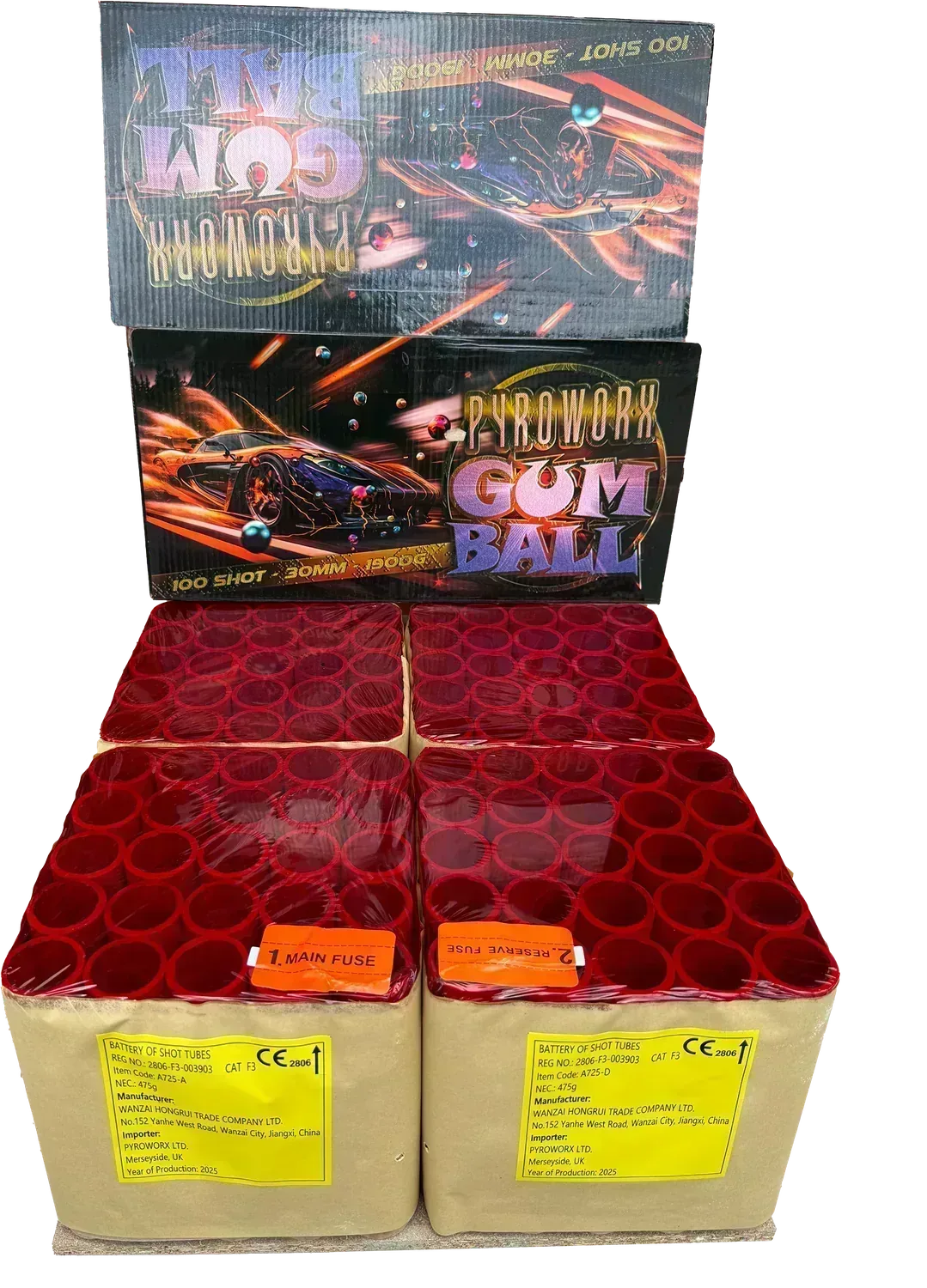 Gum Ball compound firework barrage by Galactic Fireworks