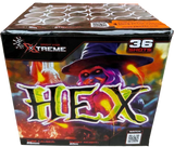 Hex firework cake by Galactic Fireworks