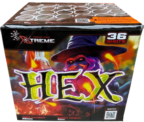 Hex firework cake by Galactic Fireworks
