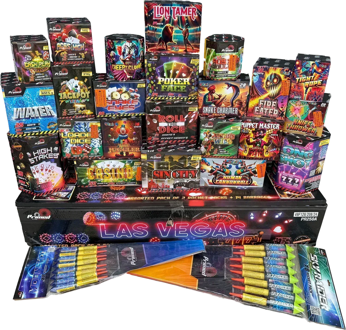 High Roller Pack firework pack by Galactic Fireworks