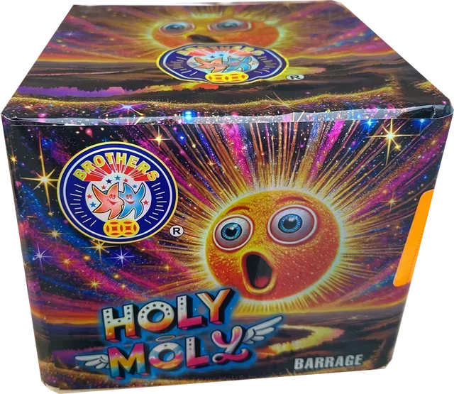 Holy Moly firework cake by Galactic Fireworks